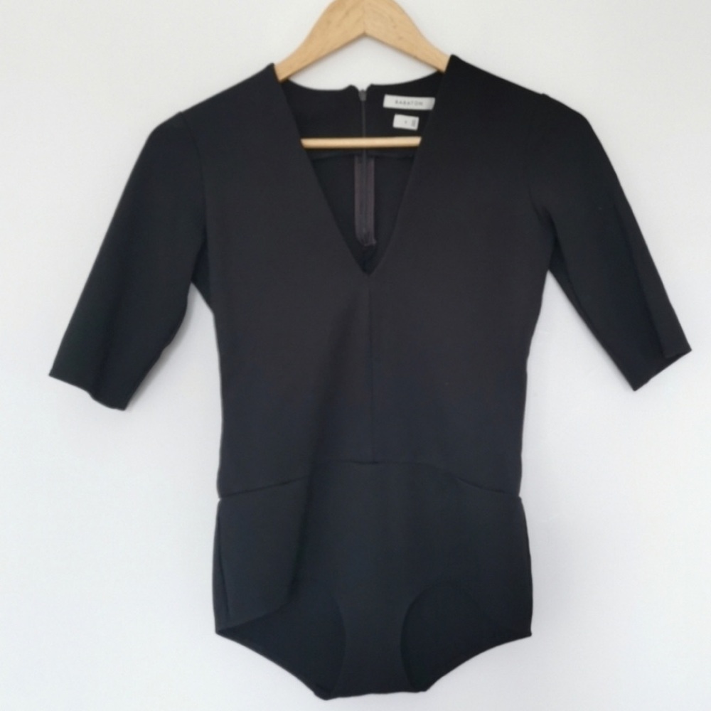 ARITZIA BABATON Franz Black Bodysuit SIZE …